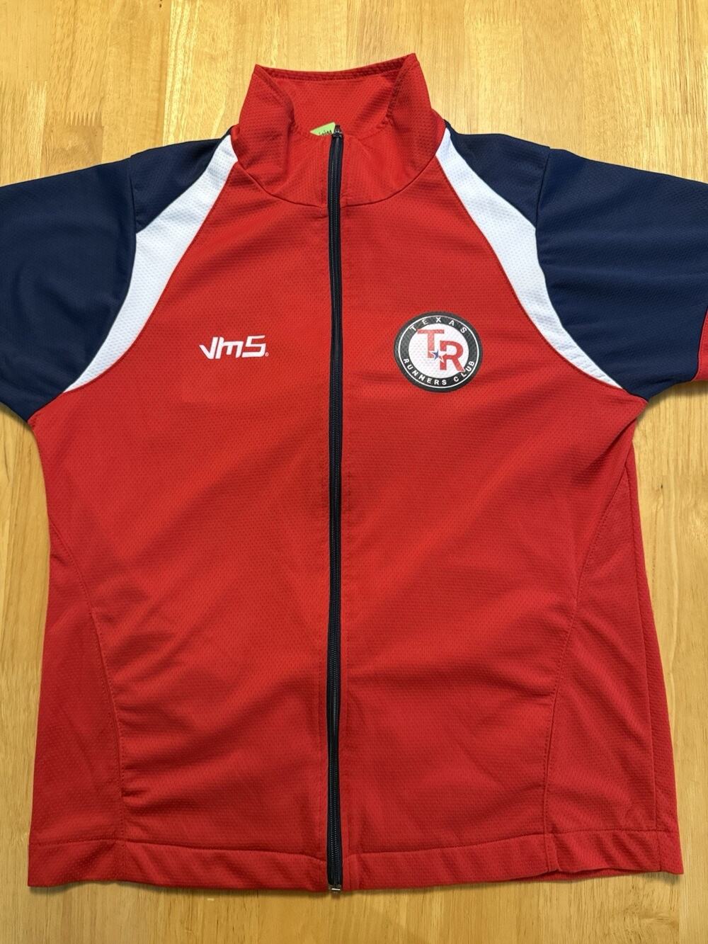 Texas Runners Club VM5 Sportswear Full Zip Track Jacket Red Navy White FROY